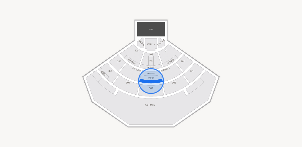 North Island Credit Union Amphitheatre Seating Chart