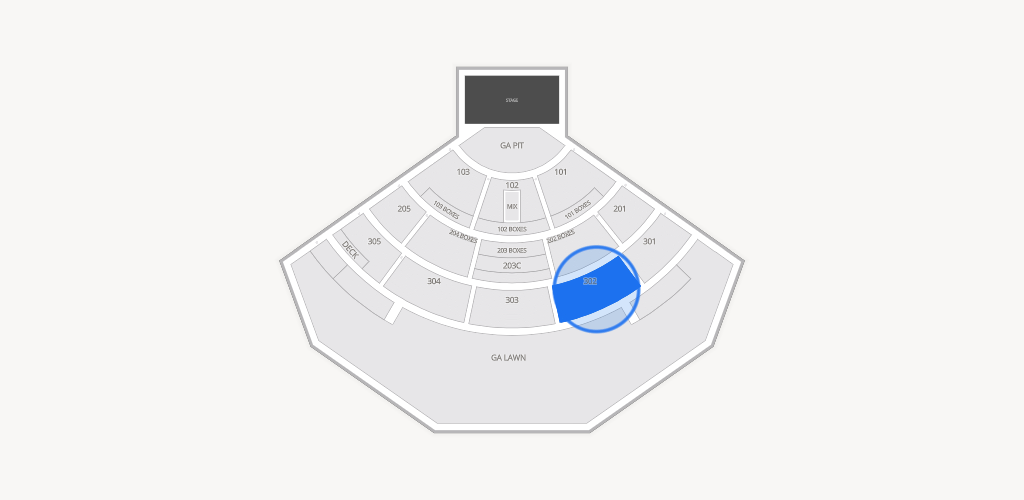 North Island Credit Union Amphitheatre Seating Chart