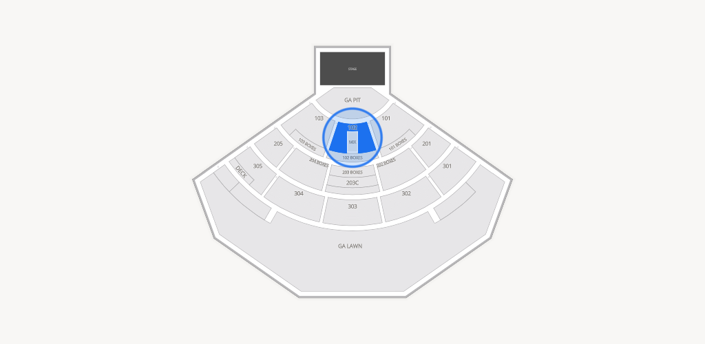 North Island Credit Union Amphitheatre Seating Chart