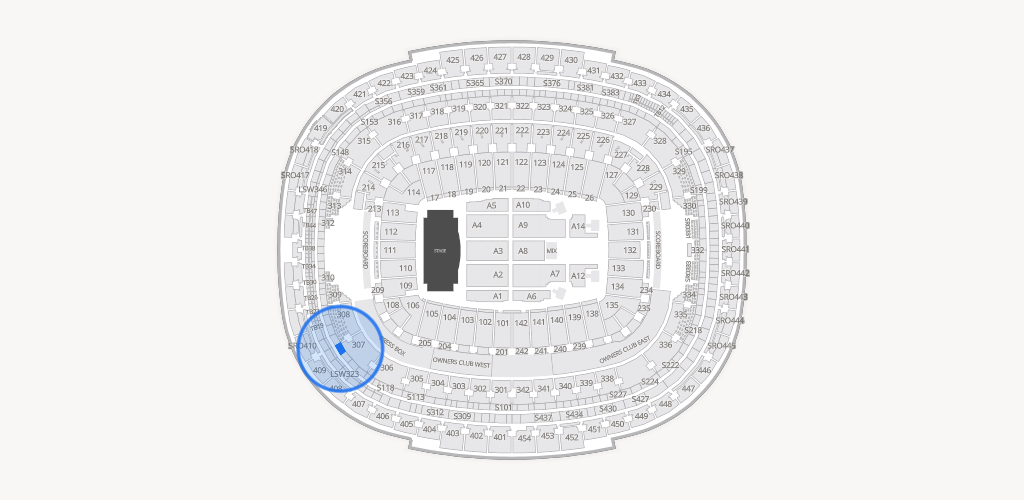 Northwest Stadium Seating Chart
