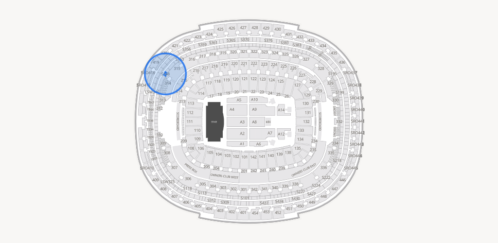 Northwest Stadium Seating Chart