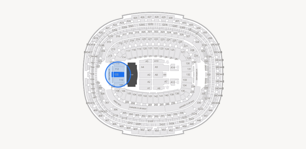 Northwest Stadium Seating Chart