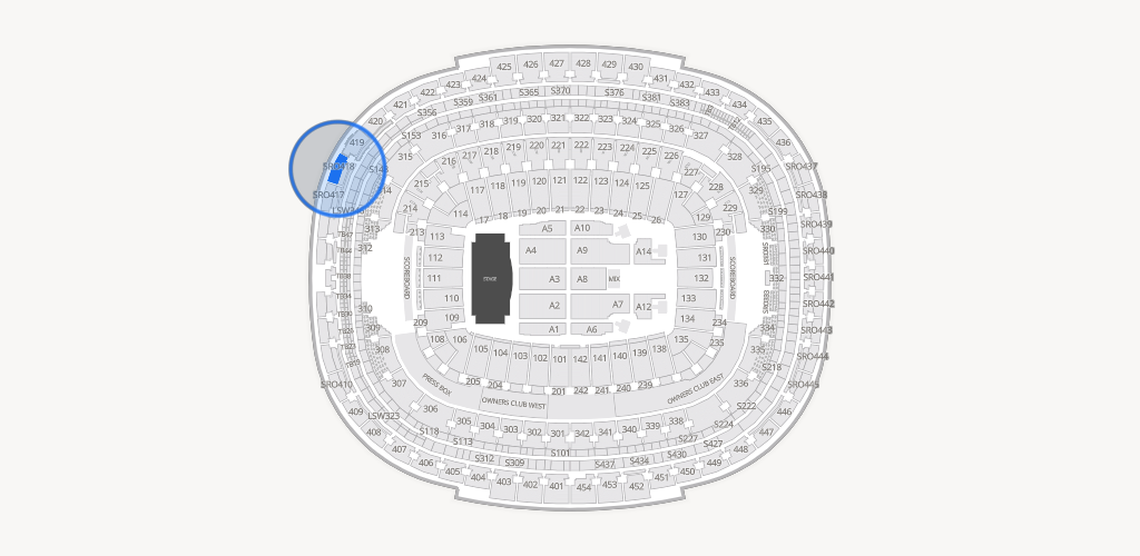 Northwest Stadium Seating Chart