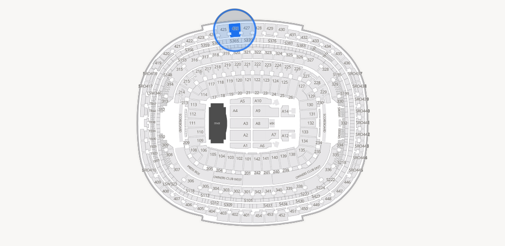 Northwest Stadium Seating Chart