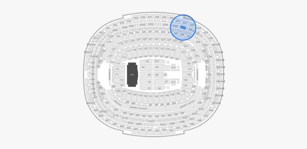 Northwest Stadium Seating Chart