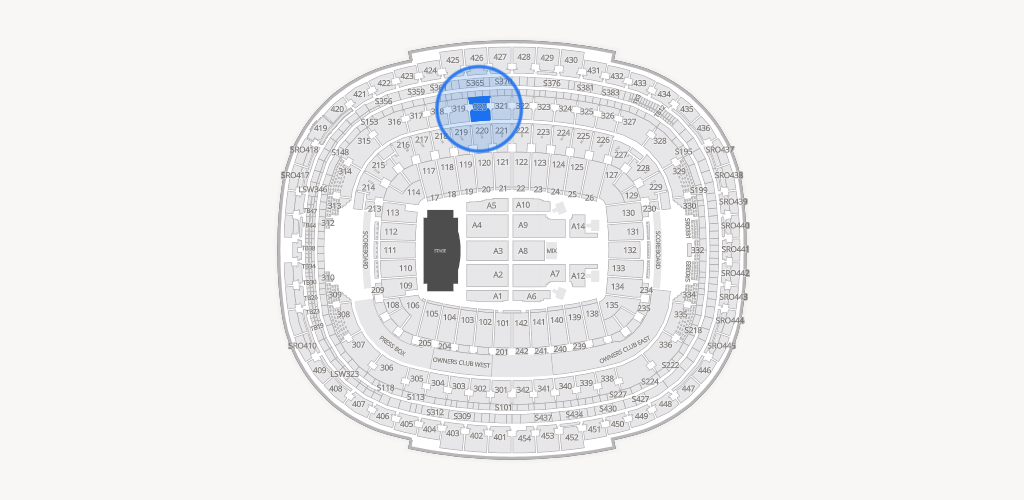 Northwest Stadium Seating Chart