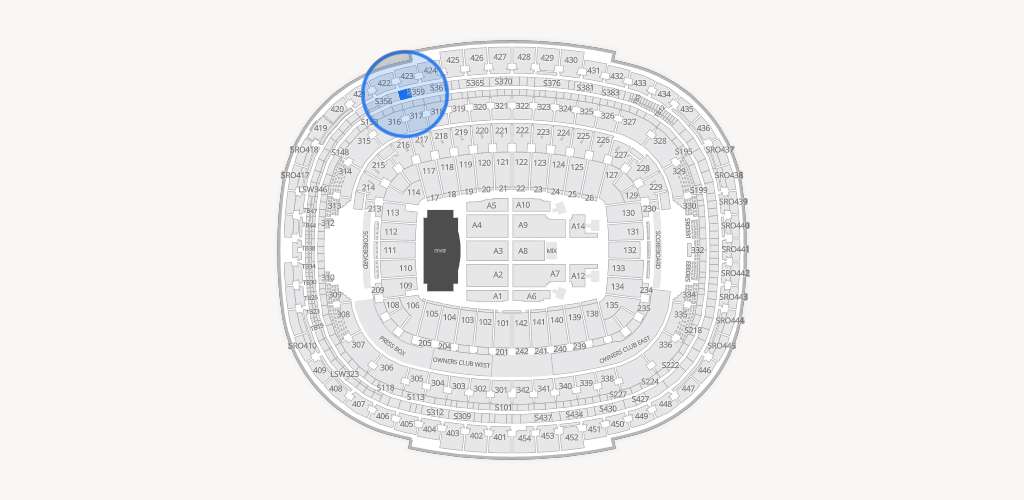 Northwest Stadium Seating Chart