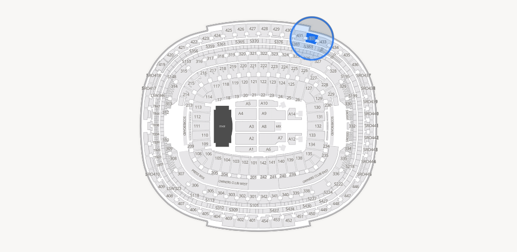 Northwest Stadium Seating Chart