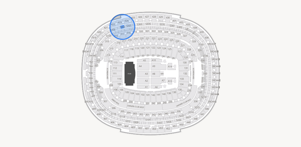 Northwest Stadium Seating Chart