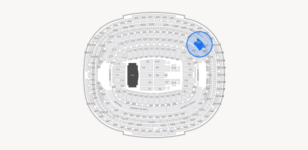 Northwest Stadium Seating Chart