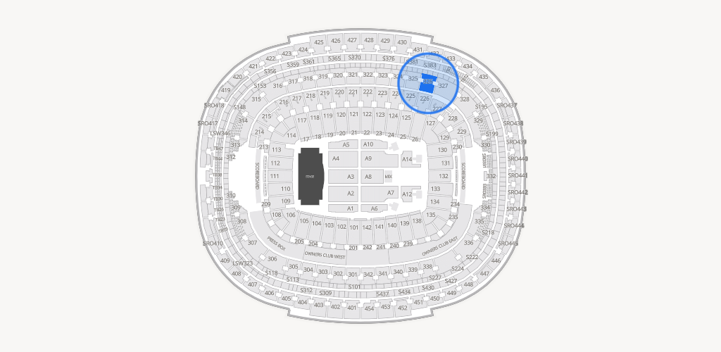 Northwest Stadium Seating Chart