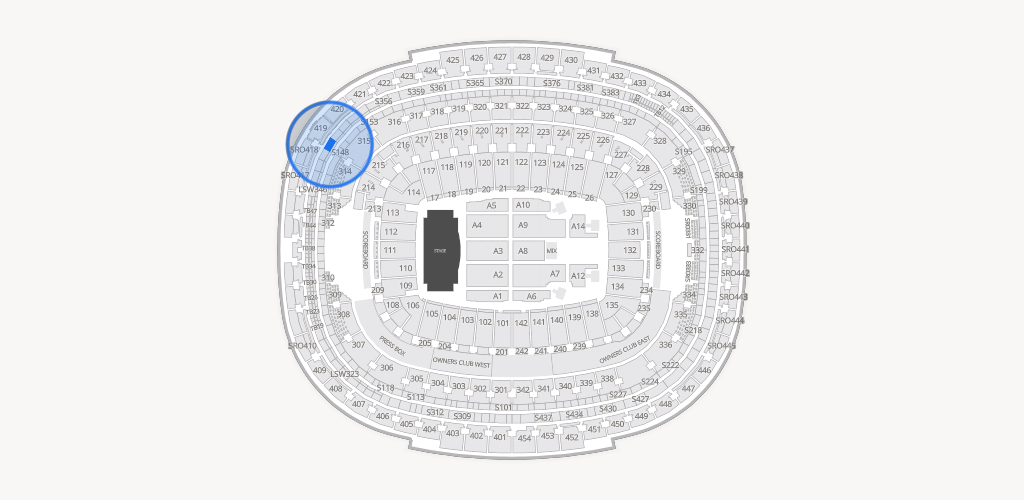 Northwest Stadium Seating Chart