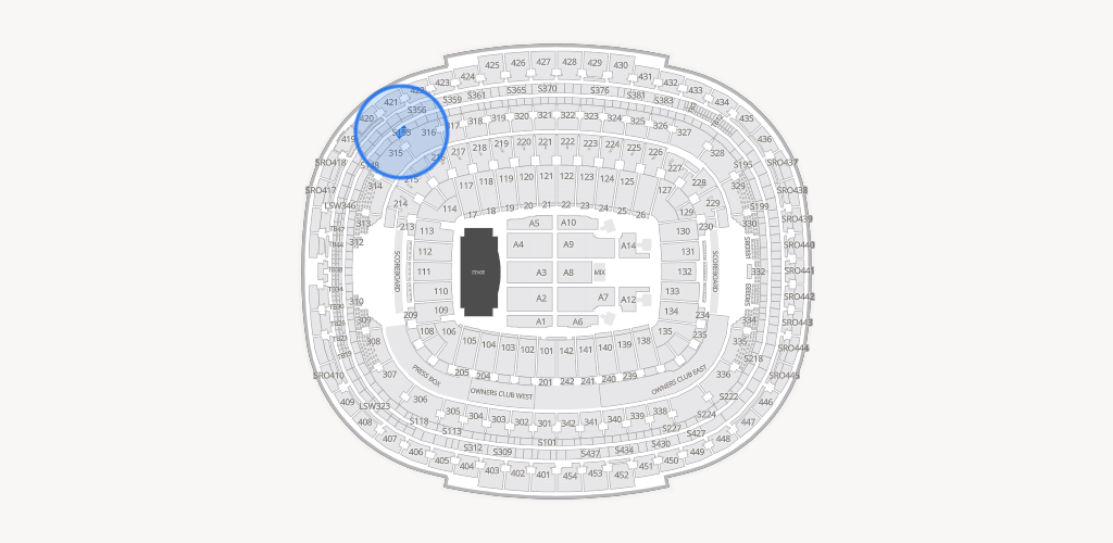 Northwest Stadium Seating Chart