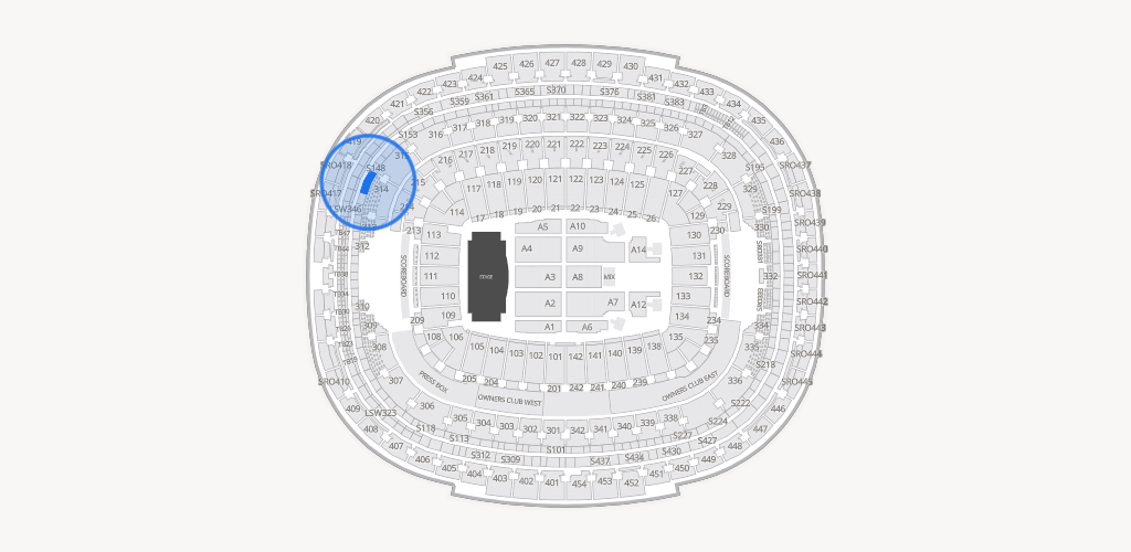 Northwest Stadium Seating Chart