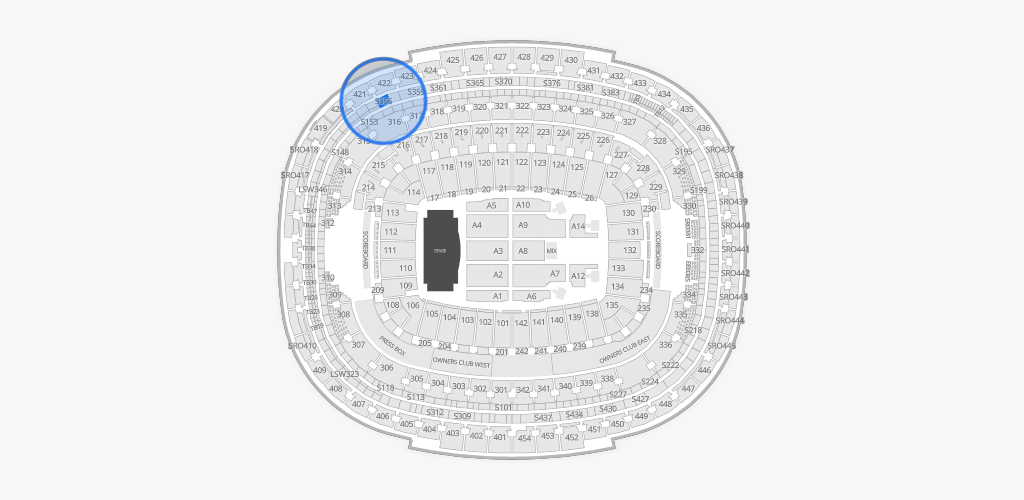Northwest Stadium Seating Chart