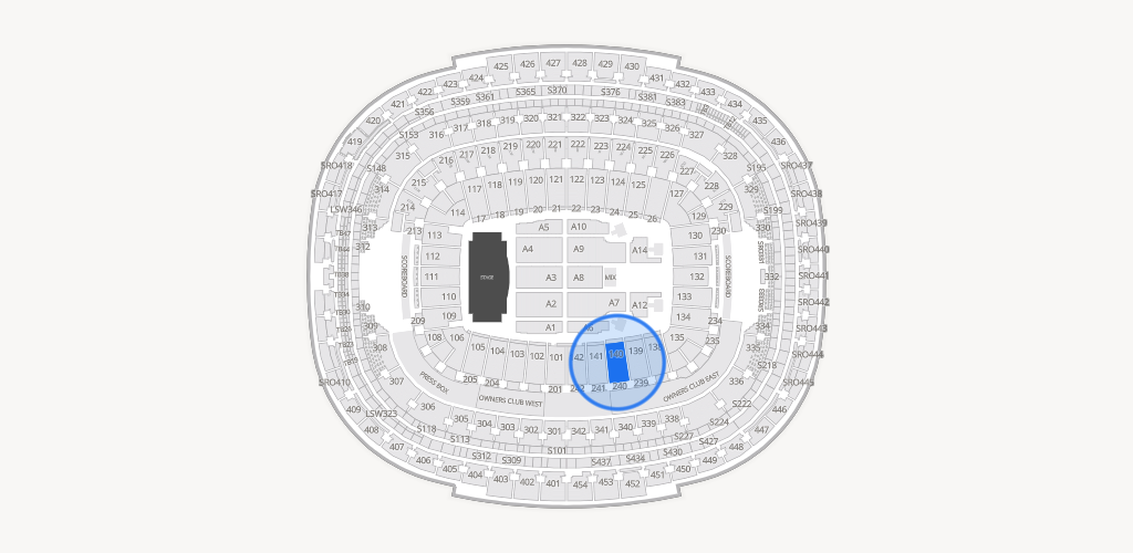 Northwest Stadium Seating Chart