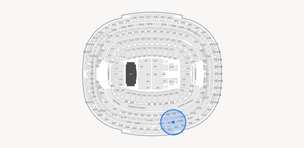 Northwest Stadium Seating Chart