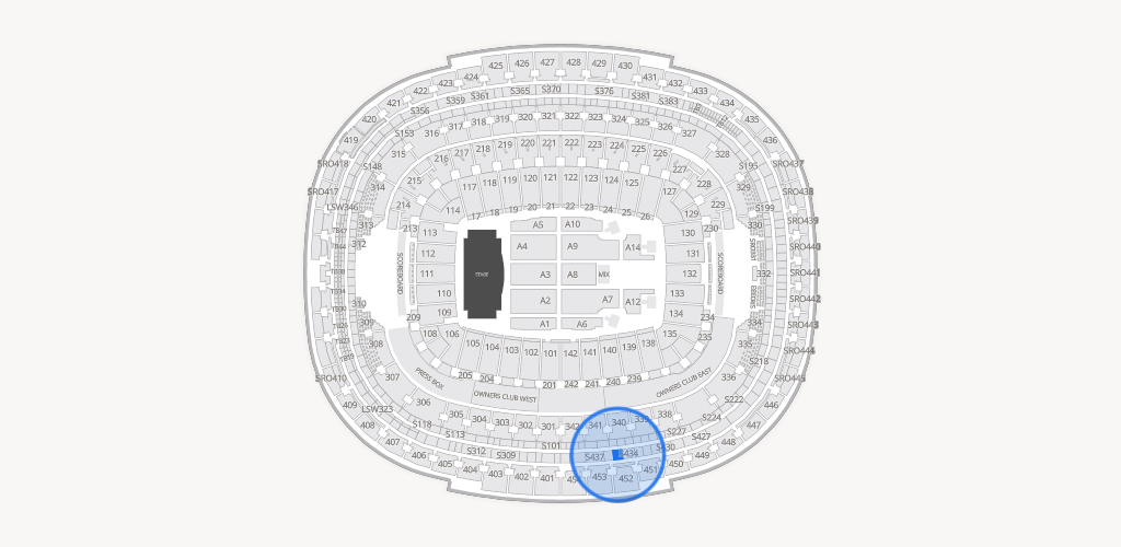 Northwest Stadium Seating Chart