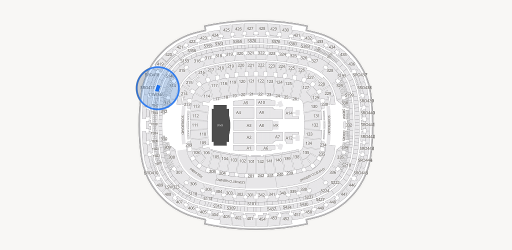 Northwest Stadium Seating Chart