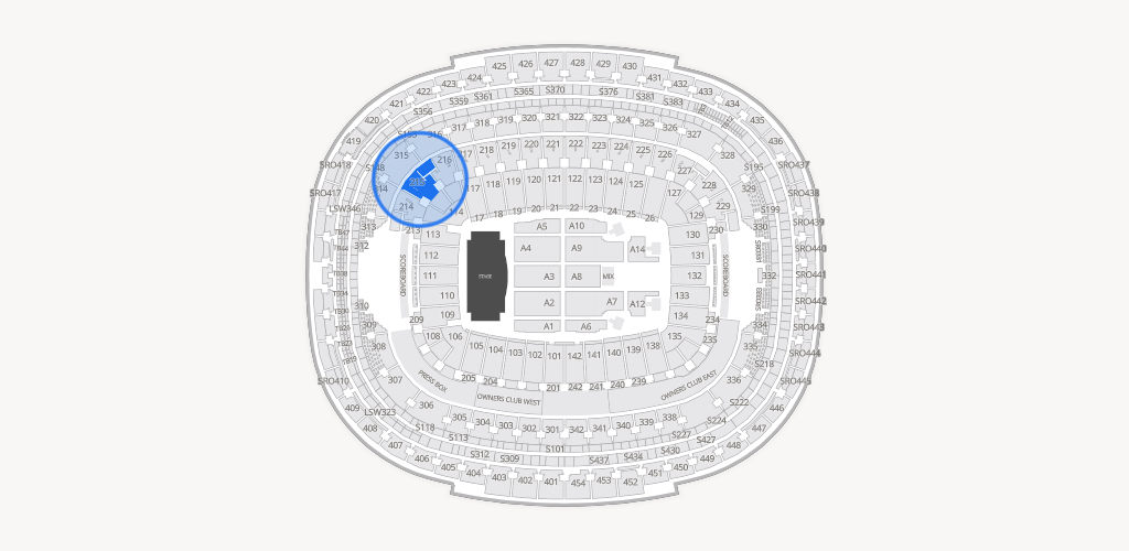 Northwest Stadium Seating Chart