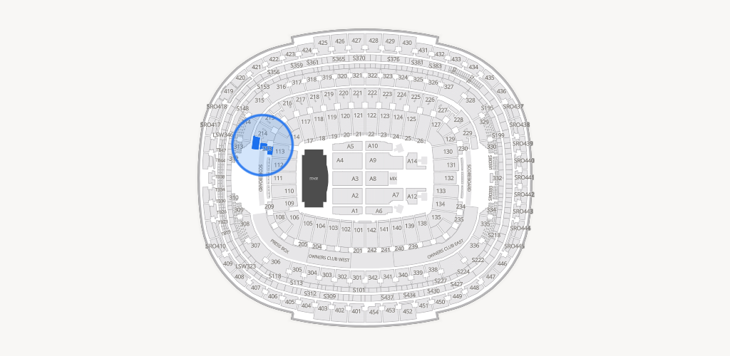 Northwest Stadium Seating Chart