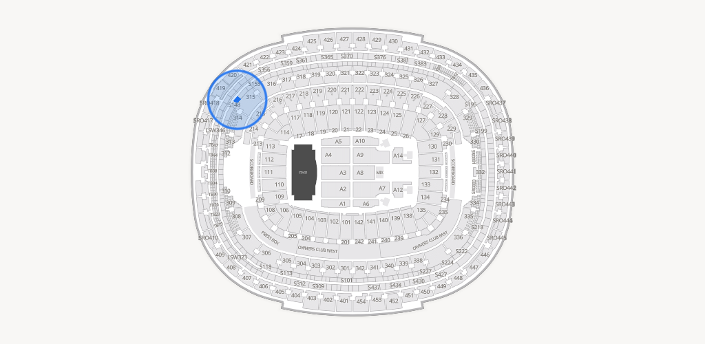 Northwest Stadium Seating Chart