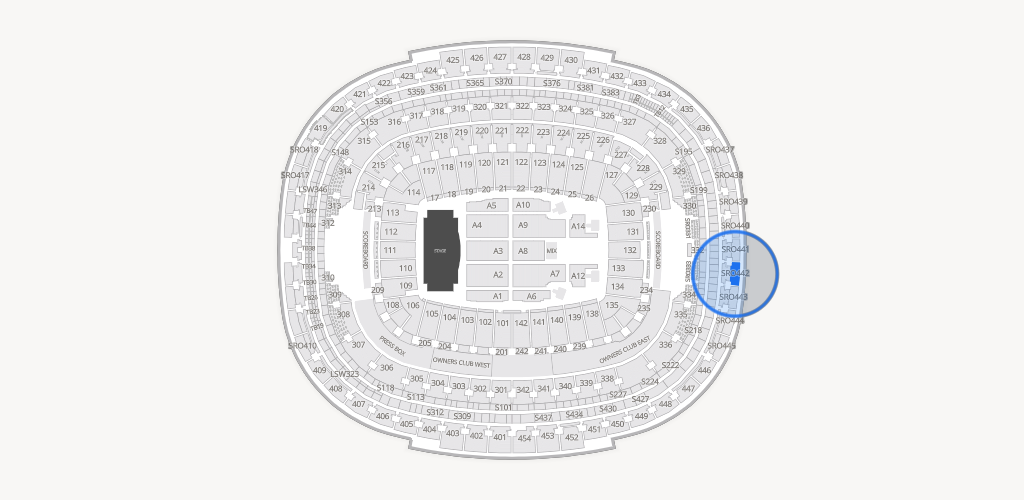Northwest Stadium Seating Chart