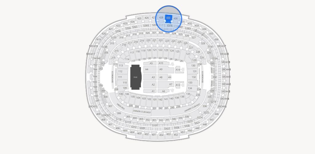 Northwest Stadium Seating Chart