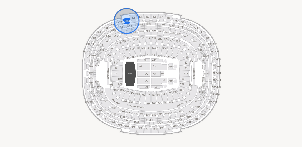 Northwest Stadium Seating Chart