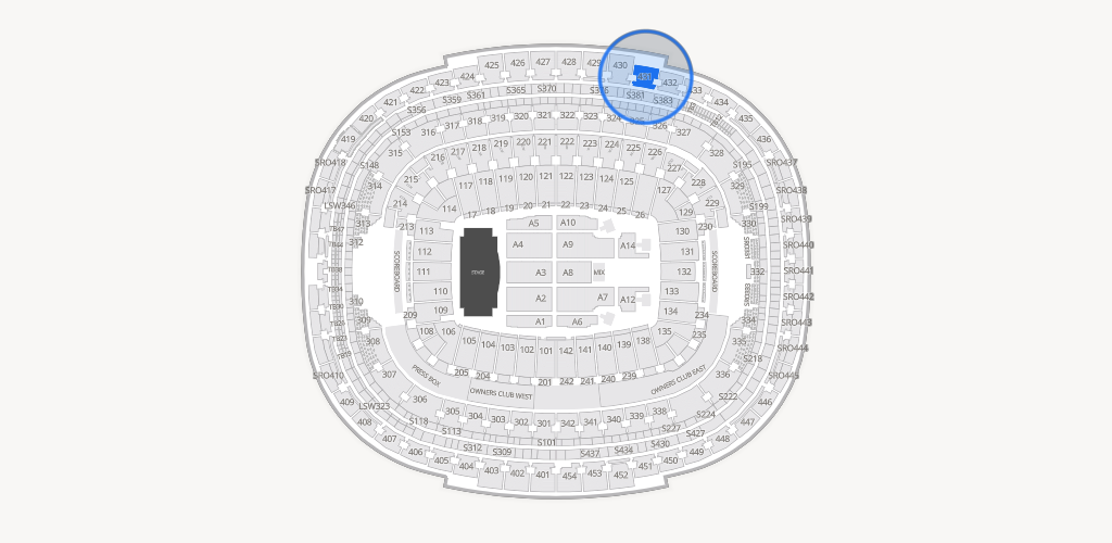 Northwest Stadium Seating Chart