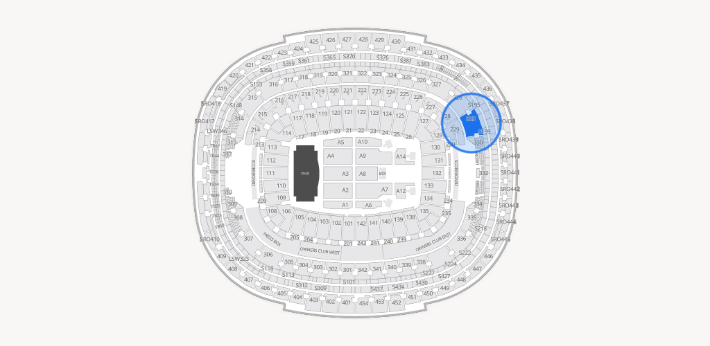 Northwest Stadium Seating Chart