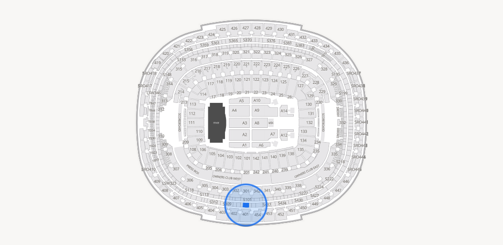 Northwest Stadium Seating Chart