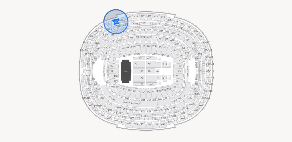 Northwest Stadium Seating Chart