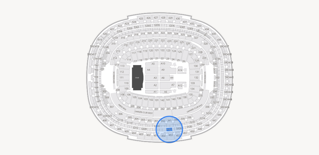 Northwest Stadium Seating Chart