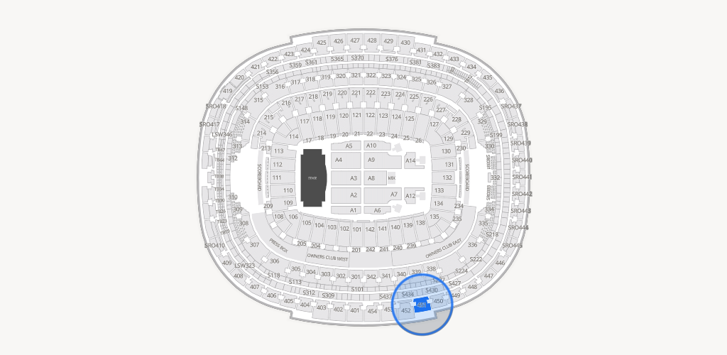 Northwest Stadium Seating Chart