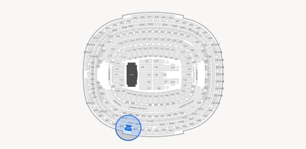 Northwest Stadium Seating Chart