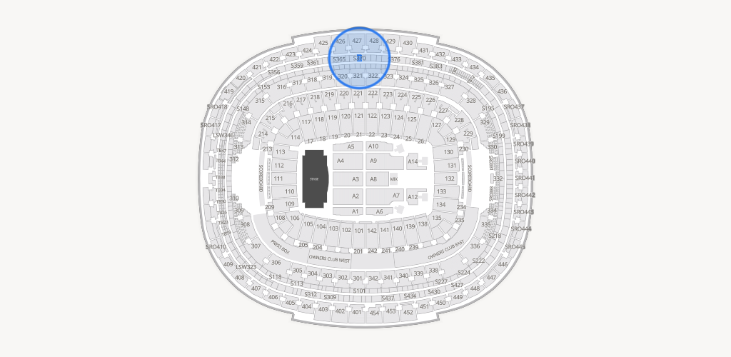 Northwest Stadium Seating Chart