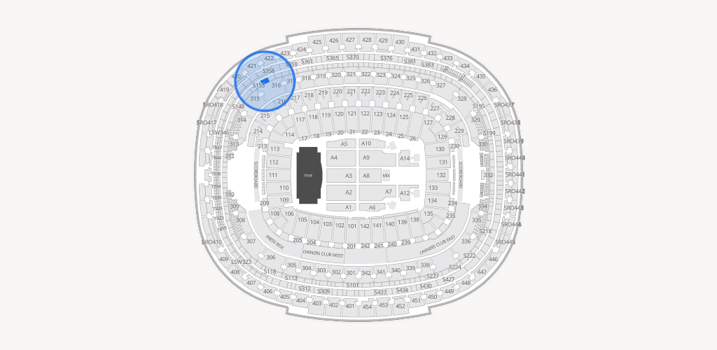 Northwest Stadium Seating Chart