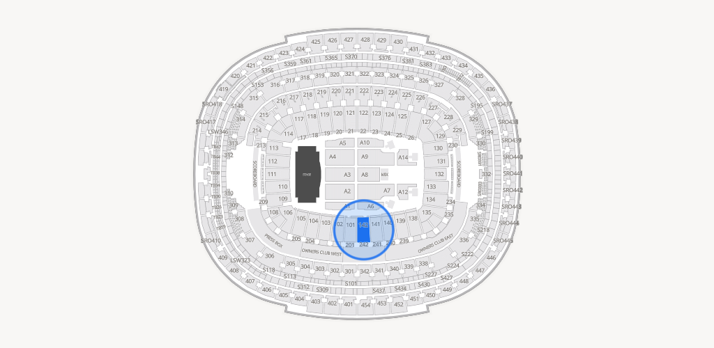 Northwest Stadium Seating Chart