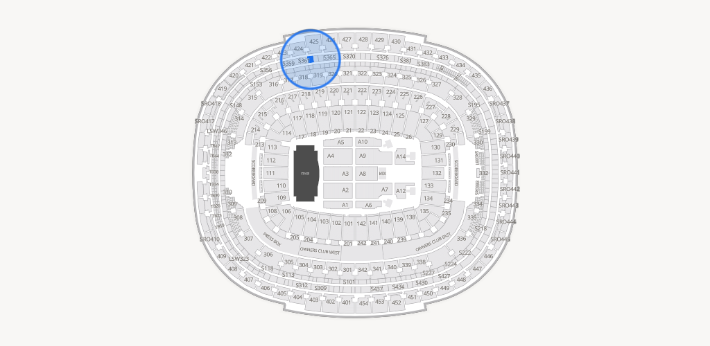 Northwest Stadium Seating Chart