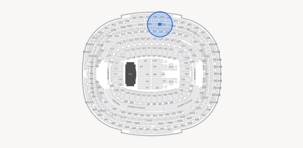 Northwest Stadium Seating Chart