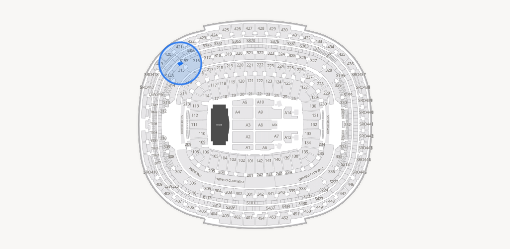 Northwest Stadium Seating Chart