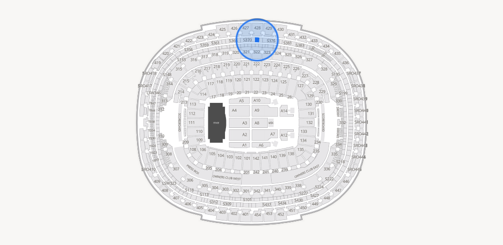 Northwest Stadium Seating Chart