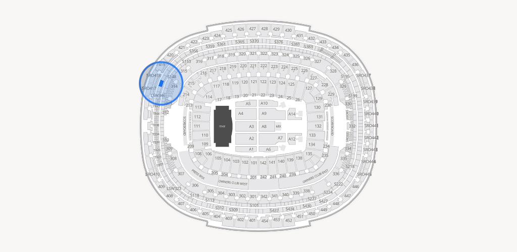 Northwest Stadium Seating Chart