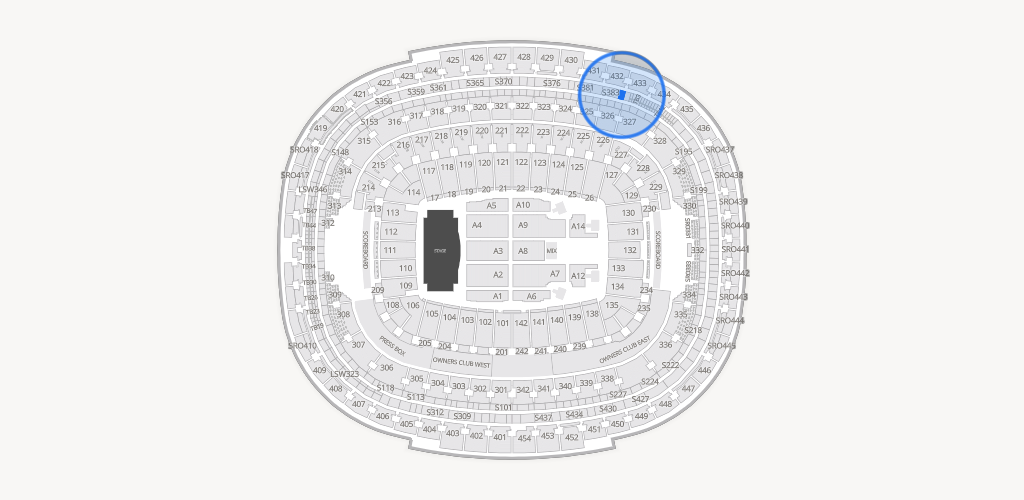 Northwest Stadium Seating Chart