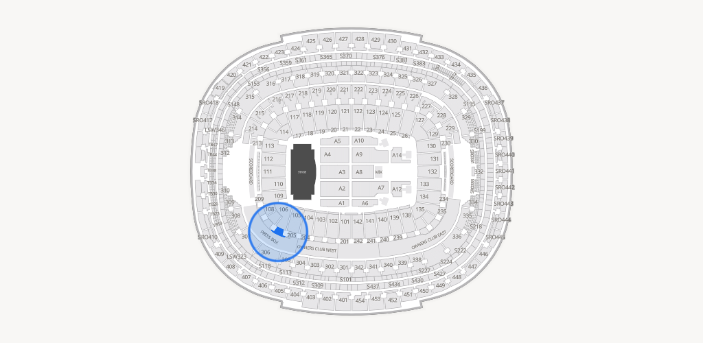 Northwest Stadium Seating Chart