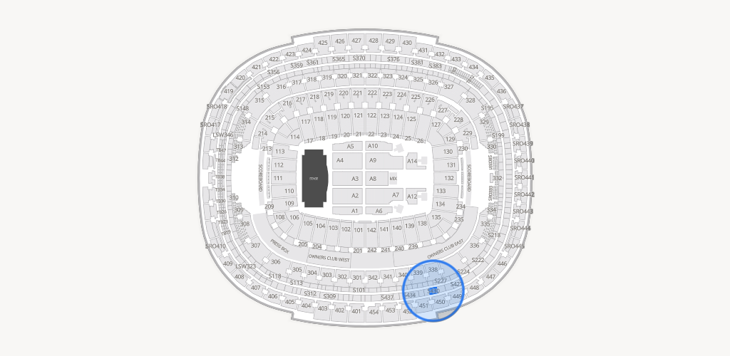 Northwest Stadium Seating Chart