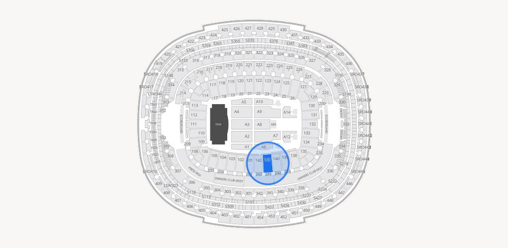 Northwest Stadium Seating Chart