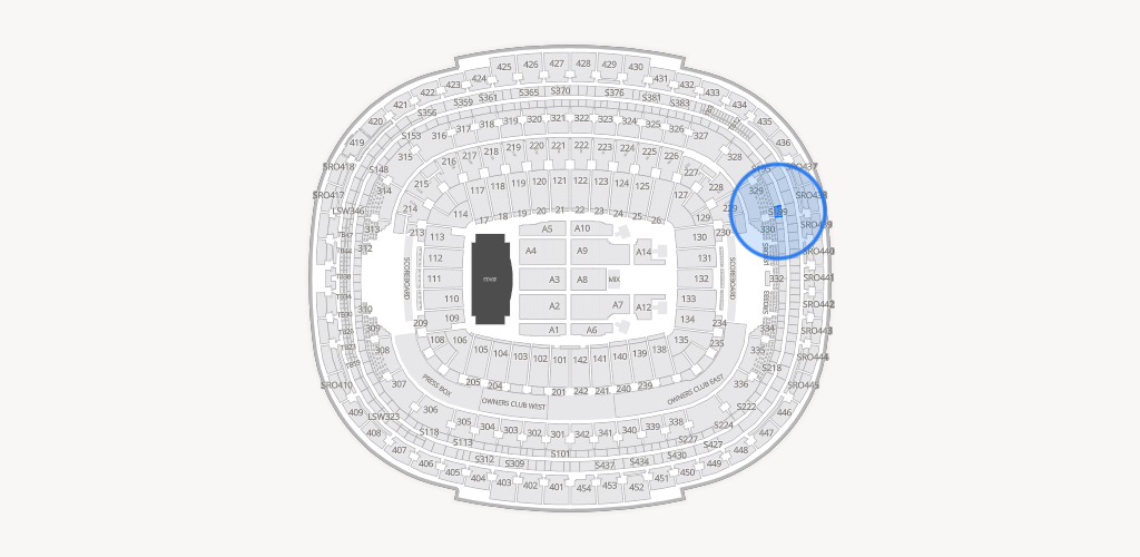 Northwest Stadium Seating Chart