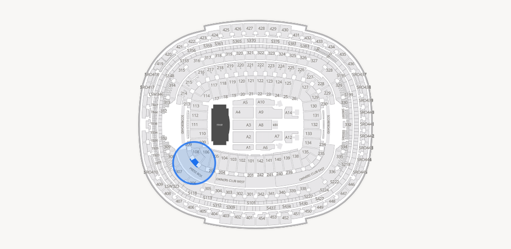 Northwest Stadium Seating Chart